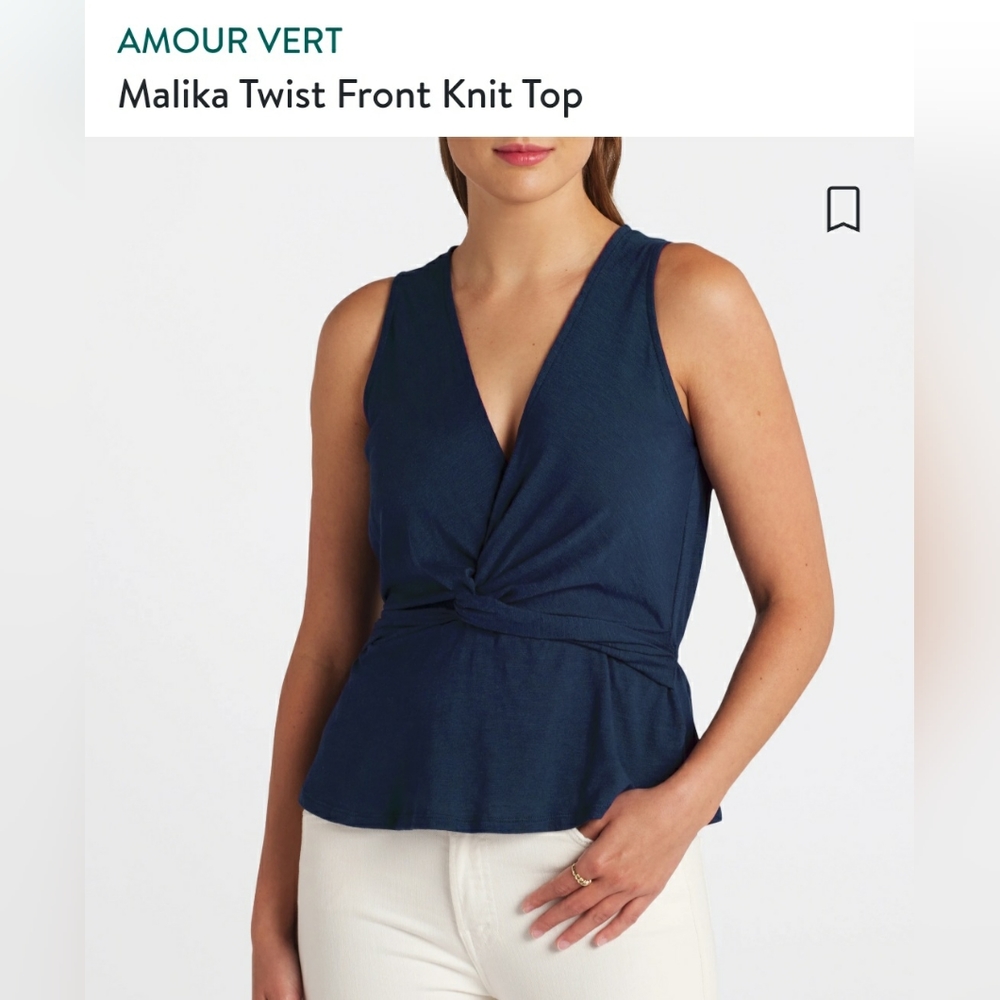 Twist front knit top - Picture 1 of 5